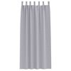vidaXL Rideaux occultants avec anneaux 2 pcs Gris m&eacute;tal 225 x 140 cm