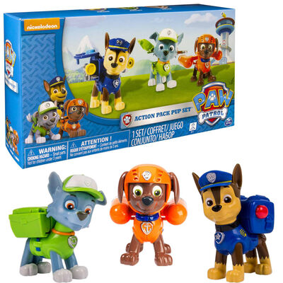 Paw Patrol Chiots jouet d'action Rocky/Zuma/Chase