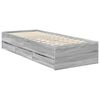 vidaXL Cadre de lit Gris Sonoma 75 x 190 cm Bois Ing&eacute;nierie
