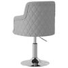 vidaXL Chaises &agrave; manger lot de 4 gris clair tissu