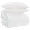vidaXL Ensemble de Duvet avec oreiller 3 pi&egrave;ces Blanc Plume de canard