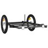 vidaXL Remorque de v&eacute;lo noir 126x63x34 cm fer