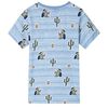 T-shirt pour enfants m&eacute;lange de bleu 128