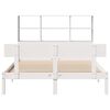 vidaXL Lit biblioth&egrave;que sans matelas blanc 160x200 cm bois pin massif