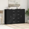 vidaXL Buffets 2 pcs noir 60x31x84 cm bois d'ing&eacute;nierie