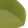 vidaXL Chaise pivotante de salle &agrave; manger Vert clair Velours