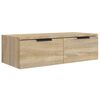 vidaXL Armoires murales 2pcs Ch&ecirc;ne sonoma 68x30x20cm Bois d'ing&eacute;nierie