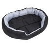 vidaXL Coussin réversible lavable pour chien Gris et noir 110x80x23 cm