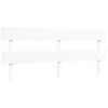 vidaXL Cadre de lit sans matelas blanc 200x200 cm bois massif de pin