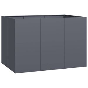 vidaXL Jardini&egrave;re anthracite 120x80x80 cm acier
