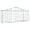 vidaXL Panier de gabions arqu&eacute; 200x50x80/100 cm Fer galvanis&eacute;