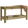 vidaXL Banc de jardin 82,5x35x45 cm bois de pin impr&eacute;gn&eacute;
