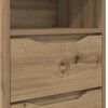 vidaXL Table de chevet avec tiroir Ch&ecirc;ne artisanal 40 x 30 x 467 cm