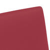 vidaXL Chaises de Salle &agrave; Manger avec Roues 2 pcs Rouge bordeaux
