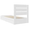 vidaXL Lit de Rangement Blanc 70 x 190 cm Bois d'ing&eacute;nierie