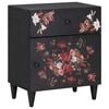 vidaXL Table de chevet avec tiroir Multicolore 50 x 33 x 60 cm