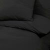 vidaXL Ensemble de housse de couette Noir 140x200 cm Microfibre l&eacute;g&egrave;re