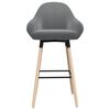 vidaXL Tabouret de bar Gris clair Tissu