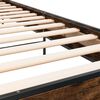 vidaXL Cadre de lit sans matelas chêne fumé 75x190 cm