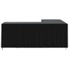 vidaXL Housse pour canap&eacute; en forme de L noir 254x254x80 cm oxford 420D