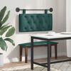 vidaXL T&ecirc;te de lit suspendue Vert fonc&eacute; 100 x 55 x 7 cm tissu