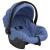 vidaXL Poussette pour b&eacute;b&eacute; 3-en-1 Bleu marine Aluminium