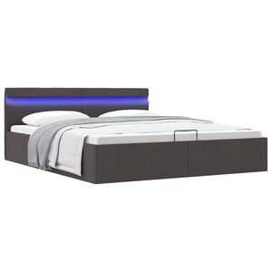 vidaXL Cadre de lit &agrave; rangement hydraulique sans matelas 180x200 cm
