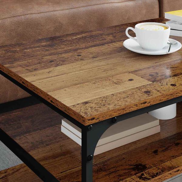 vidaXL Table basse Bois Ancien 100 x 50 x 45 cm Bois d'ing&eacute;nierie