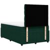 vidaXL Sommier &agrave; lattes de lit et matelas Vert fonc&eacute; 120x200cm Velours