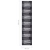 vidaXL Tapis de couloir antid&eacute;rapant Anthracite 80x350 cm