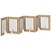 vidaXL Porte de chien pliable avec supports 6 pc Ch&ecirc;ne artisanal