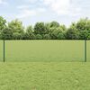 vidaXL Cl&ocirc;ture avec poteau Vert 0,6 x 10 m Acier et PVC