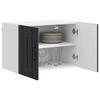 vidaXL Armoire de cuisine 2 pcs Noir 60 x 31 x 40 cm Bois d'ing&eacute;nierie