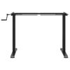 vidaXL Cadre de bureau debout noir (94-135)x60x(70-114) cm acier
