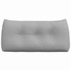 vidaXL Coussin de Dos Gris nuage 100 x 24 x 50 cm tissu