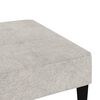 vidaXL Tabouret Gris clair Tissu en microfibre