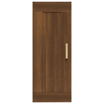 vidaXL Armoire murale Chêne marron 35x34x90 cm Bois d'ingénierie