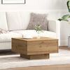 vidaXL Table basse Ch&ecirc;ne artisanal 55 x 55 x 31 cm