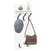 vidaXL Porte-manteau mural Blanc 40 x 10 x 90 cm Bois d'ingénierie
