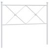 vidaXL T&ecirc;te de lit de remplacement m&eacute;tal blanc 100 cm
