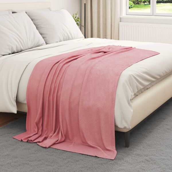 vidaXL Couvertures &agrave; jeter 6 pcs Rose 170 x 130 cm Toison
