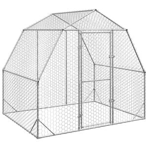 vidaXL Poulailler 2,5x2x2,25 m acier galvanis&eacute;