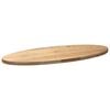 vidaXL Dessus de table 140x60x4 cm bois de ch&ecirc;ne massif ovale