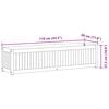 vidaXL Jardini&egrave;re 110x30x27,5 cm bois massif d'acacia et acier