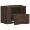 vidaXL Tables de chevet murales 2 pcs ch&ecirc;ne marron 45x30x35 cm