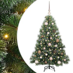 vidaXL Sapin de No&euml;l artificiel avec 150 LED Vert 120 cm PE et PVC
