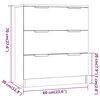 vidaXL Buffet Gris b&eacute;ton 60x30x70 cm Bois d'ing&eacute;nierie