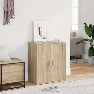 vidaXL Armoire &agrave; chaussures Ch&ecirc;ne sonoma 60x35x70 cm Bois d&rsquo;ing&eacute;nierie