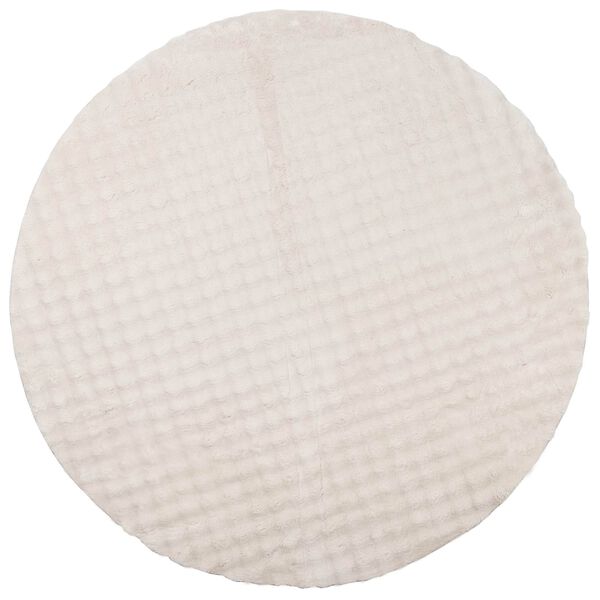 vidaXL Tapis de surface Rond Beige &Oslash; 200 CM