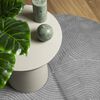 vidaXL Tapis IZA poils courts style scandinave gris &Oslash; 200 cm